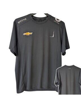 Castore Spire Motorsports T-Shirt Mens L Black Chevy NASCAR Racing 22.5x28.5
